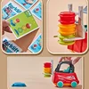 Children's Engineering Truck Forklift Press Shovel Toy Car Suit Education Stacking Toy Board Game for Party Boys Birthday Gift 6