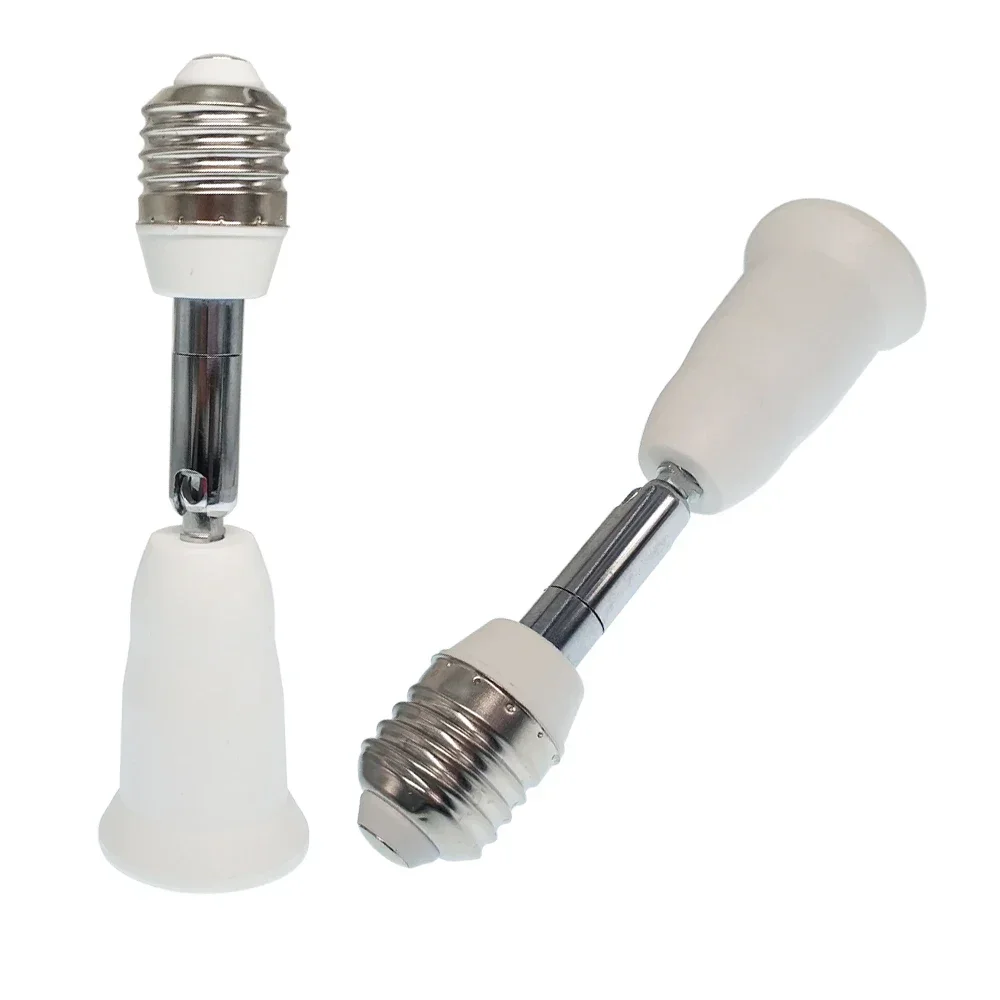 1pc E27 to E27, B22 to E27 Extender Screw E26 Bulb Holder Adapter Rotatable Bendable CFL LED Light Socket Converter