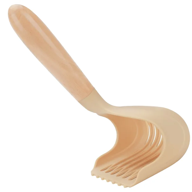 1 pack hot selling cat litter scoop, wooden handle cat litter scoop, more efficient garbage screening cat litter scoop (beige)
