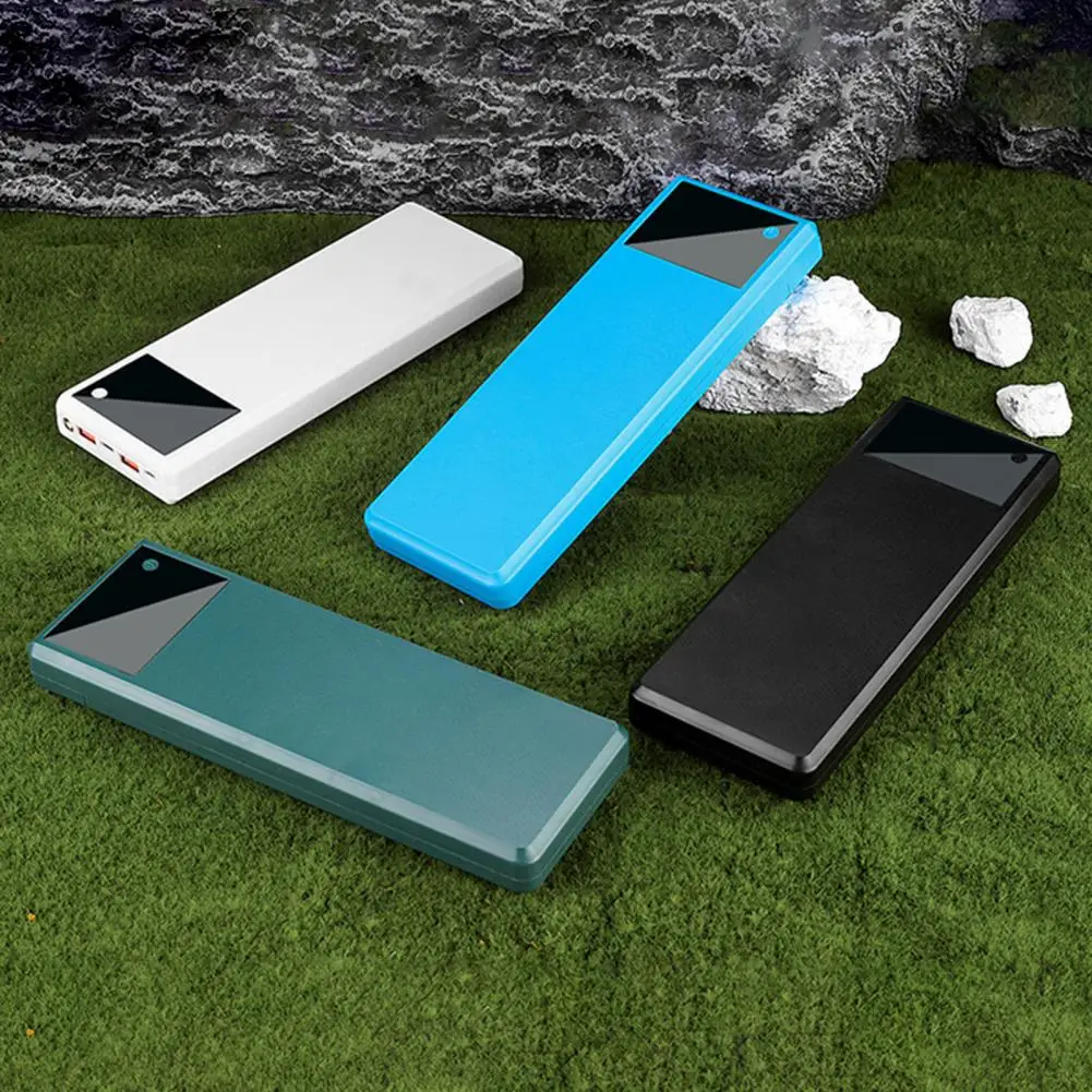 Useful Power Bank Box DIY Welding-free 10x18650 Batteries Replacement Power Bank Shell Shell Wide Compatibility