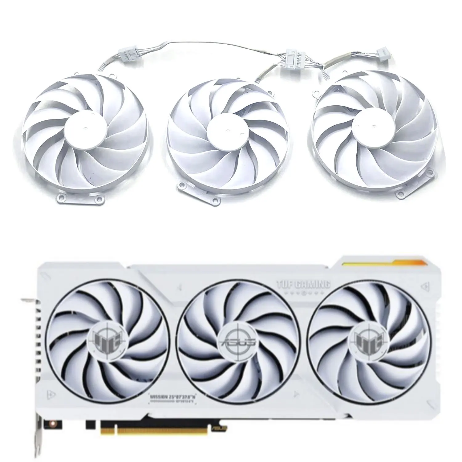 Ventola 90Mm 7Pin Muslimdc 12V 0.55A Rtx4070 Ti Gpu Per Scheda Grafica Asus Rtx 4070 Ti Tuf-Rtx4070Ti-O12G-White-Gaming