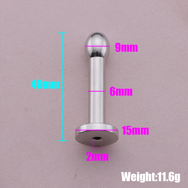 Penis Sex Toys 8/9/10mm Beads Holllow Urethral Plug Sounds Penis Plug Men Masturbators Urethra Dilator Insert Sounding Rods 18+