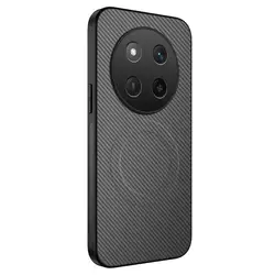 Custodia Soft in Fibra di Carbonio e Silicone con Protezione Anti-Fallimento e Compatibilità con Ricarica Magnetica Wireless