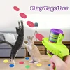 Funny Cat Toys Creative Turnip Gun with 15pcs Reusable Foam Disc Pet Hunting Interactive Toy Dog Cat Pet Supplies 2