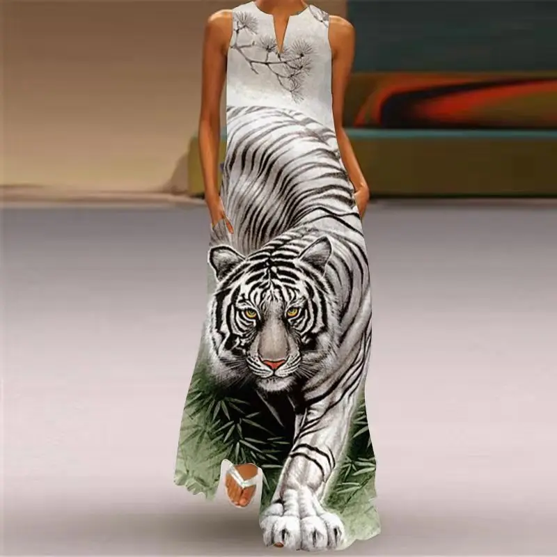 

New Women Loose Floral Vintage Sexy Ruffles Befree Big Large Dress Large Big Summer Camis Party Elegant Maxi Dresses