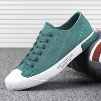 New Men's Low-cut Canvas Shoes Students Joker Lace-up Casual Shoe. 2