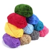 2.5mm Colorful Soft Milk Cotton Yarn For Hand Knitting Crochet Woven Handbag Sweater Thick Wool Threads DIY Crafts Shoes Scarves 1