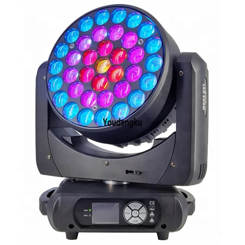 2pcs christmas lights indoor 4 in 1 rgbw moving head led wash 37 x 12 watts with zoom bee eye led moving head beam light