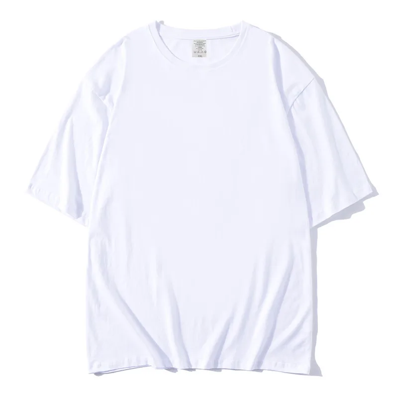 

MRMT 2023 Brand New Men's Tshirt Medium Sleeve Loose Cotton Five-sleeve Fashion White T-shirt for Male Round Collar Tops Tshirt