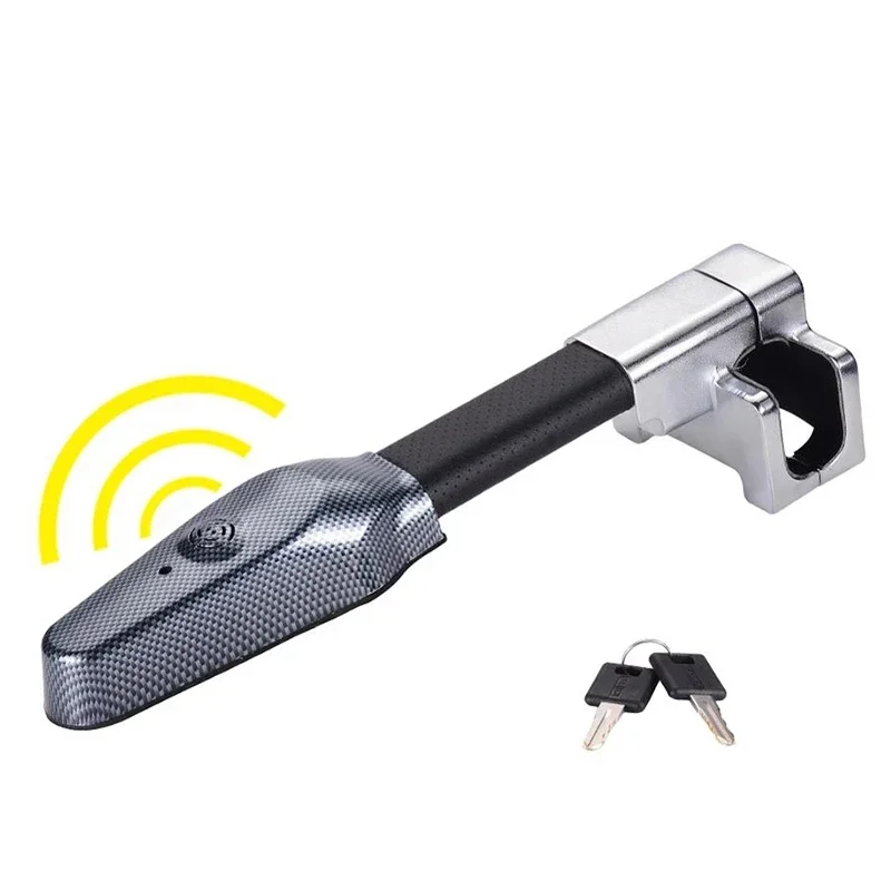 Steering Wheel Lock Car Steering Wheel Lock Universal Security Car Anti Theft Safety Alarm Lock Retractable Anti Theft Protection TLock