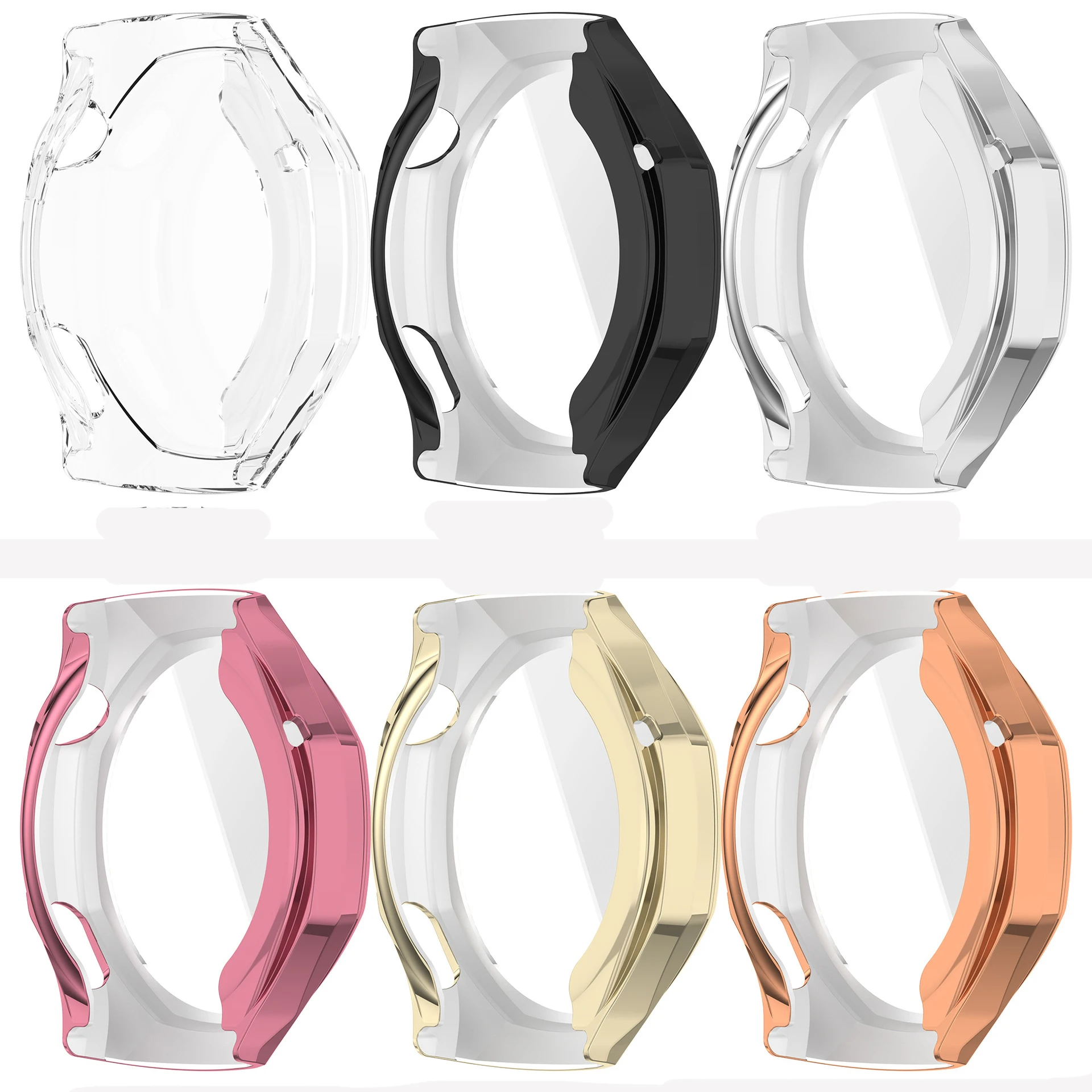 Premium Transparent Silicone Protective Case for Smartwatches - Durable TPU Shell Cover Accessories
