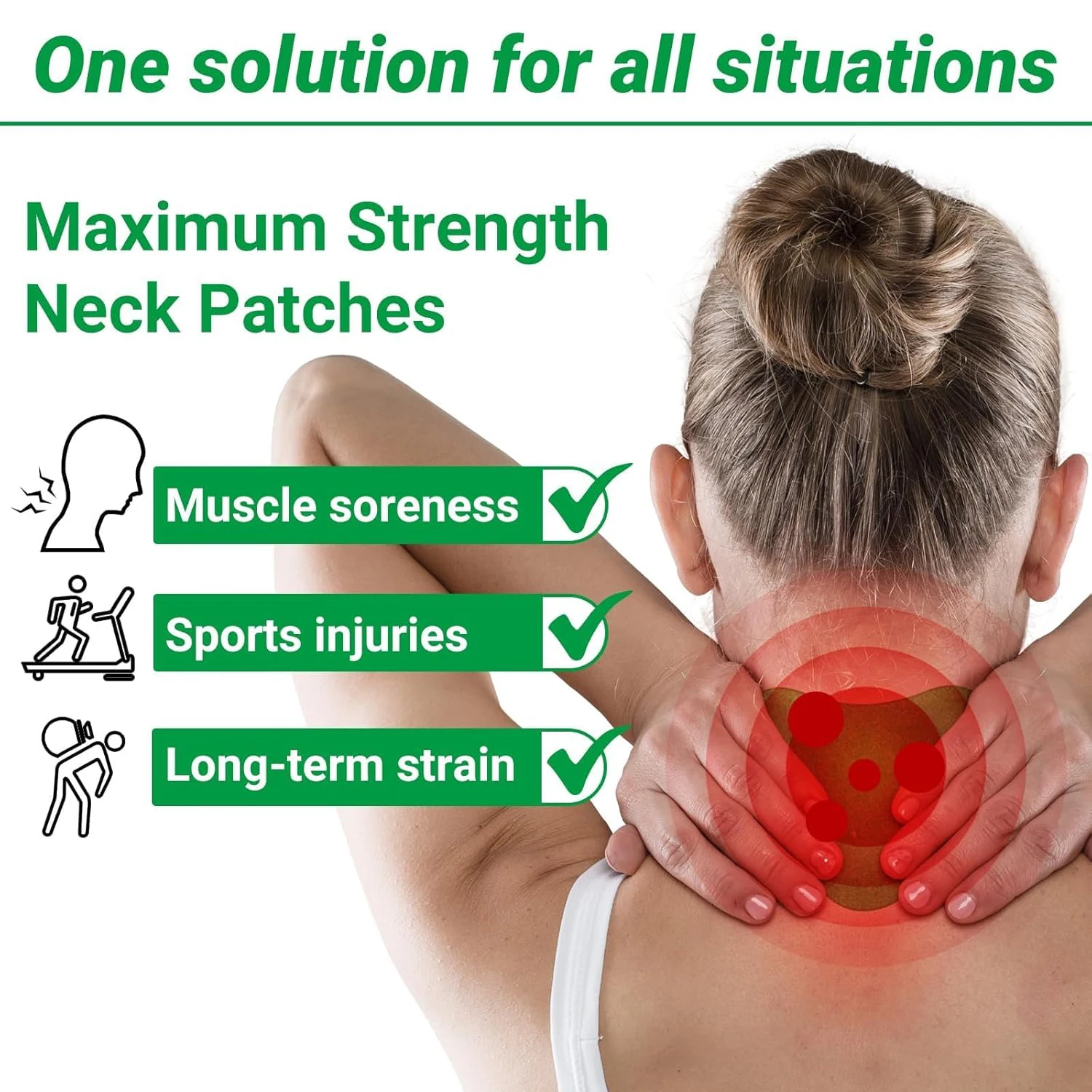 Shoulder Neck Care Bandage Protector Patch Support Brace Sports Plaster Neck Shoulder Massage Care Pad for Running Yoga Fitness