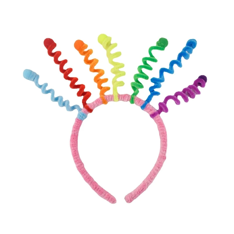 

A2ES Funny Spiral Headband for Women Carnival Thin Hair Hoops Hair Decors