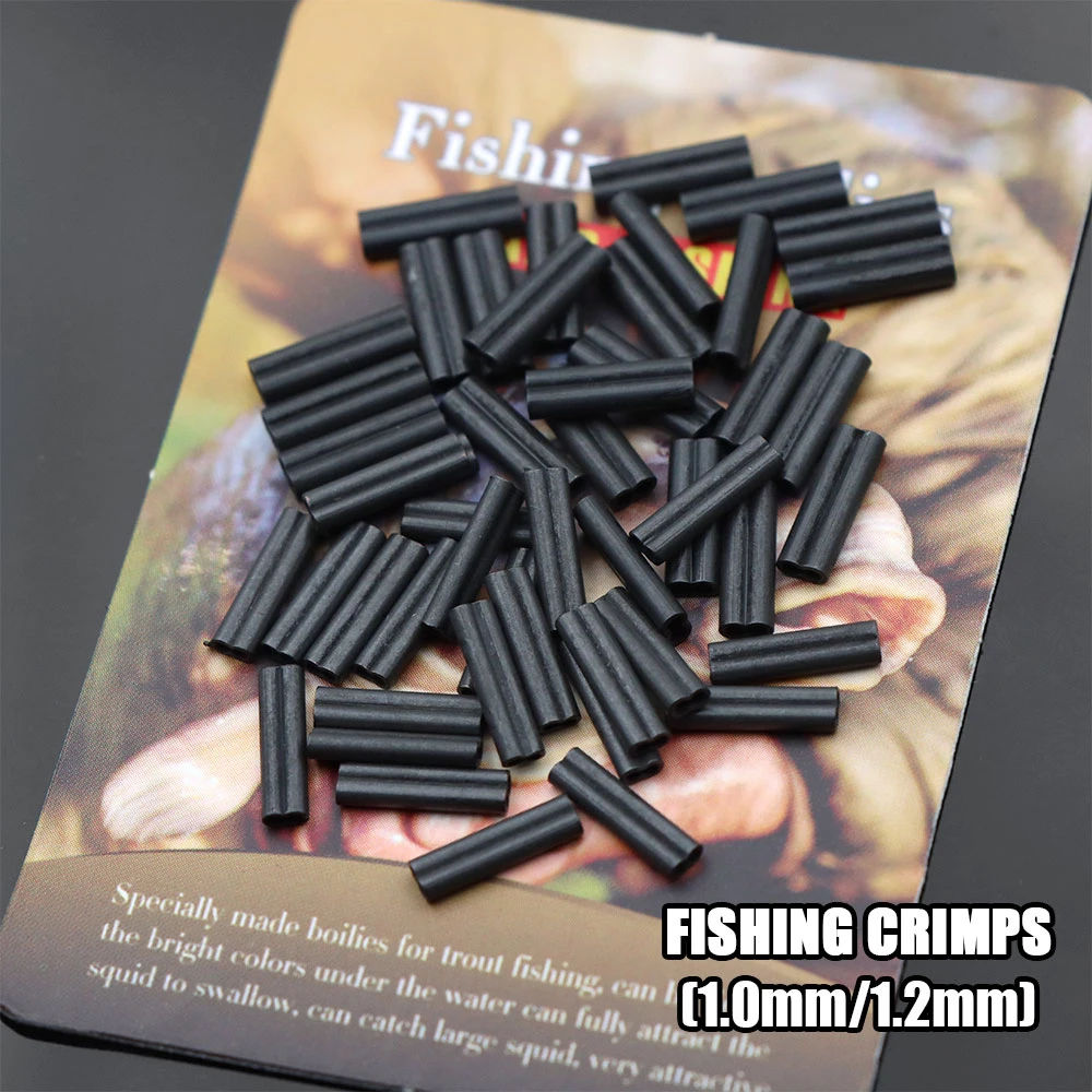 50pcs Carp Fishing Accessories Fishing Crimps Double Copper Fishing