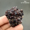 Natural garnet mineral specimen + healing quartz crystals and stones rock gemstone 1