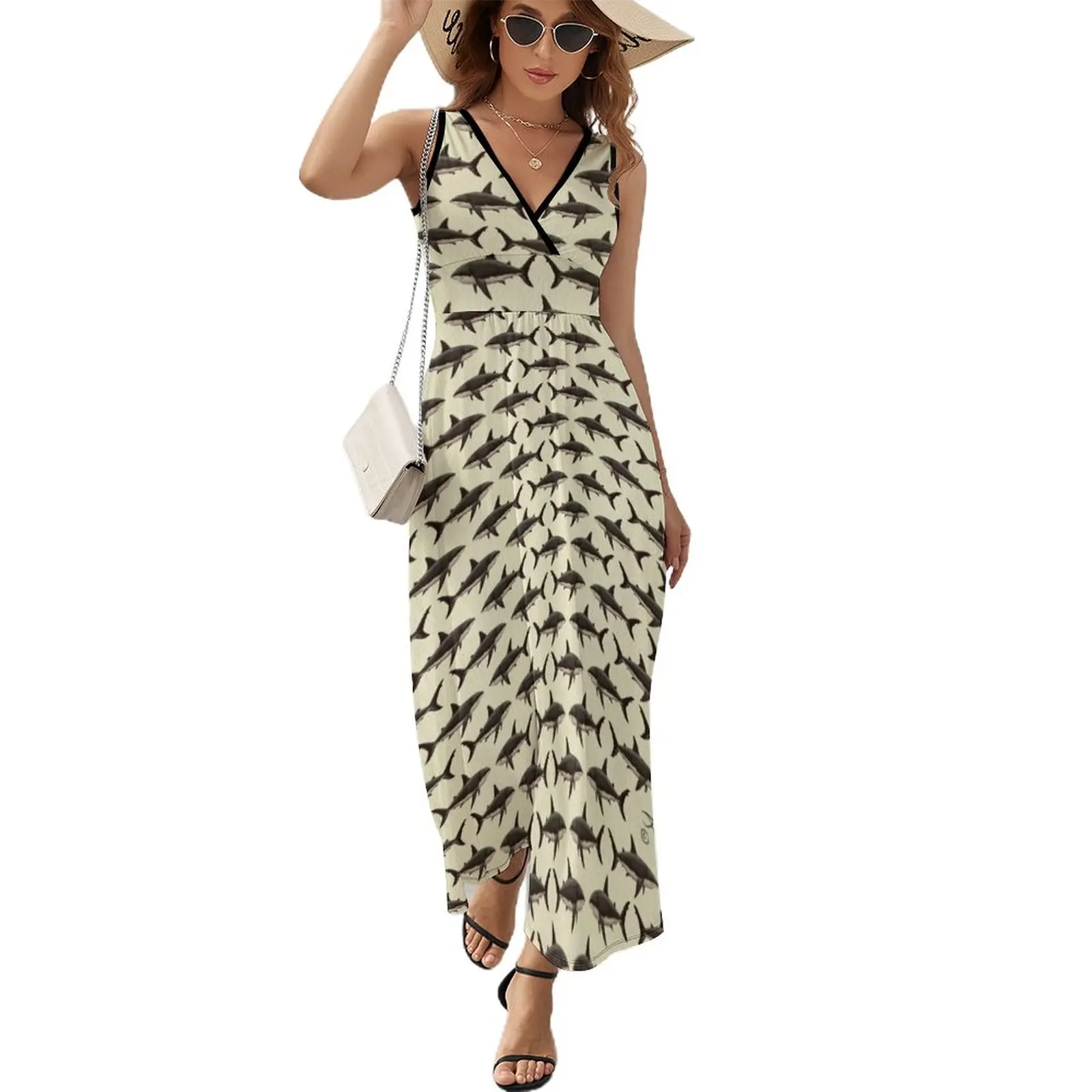 

Pattern: Great White Shark ~ (Vintage Version) ~ by Amber Marine  2015 Sleeveless Dress Bride dresses Woman's evening dress