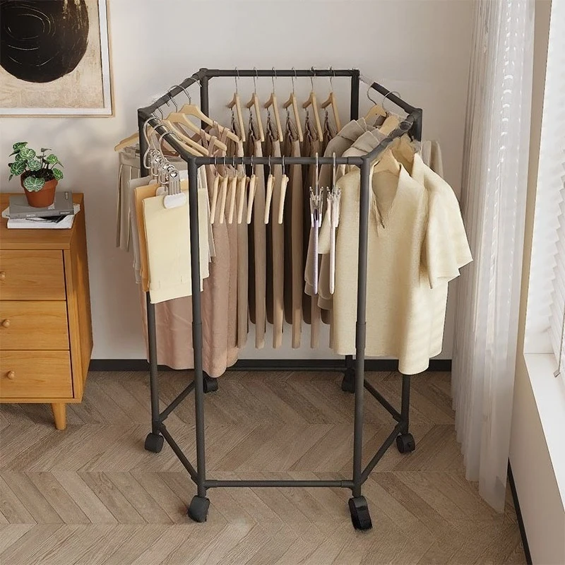 Hexagon Rotating Clothes Rack 5