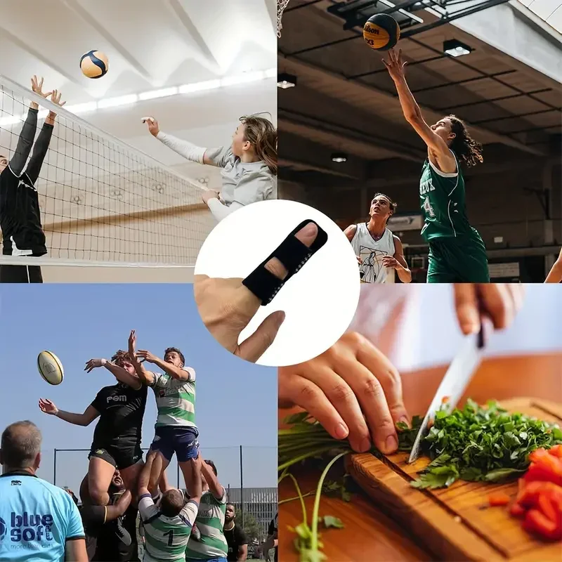 5pcs Finger Gloves Set Sports Protective Gear Finger Fixation For Men&Women For Broken Fingers/Straightening Finger/Knuckle