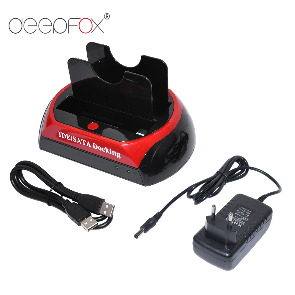 External Hard Drive Case 3.5 Inch USB 2.0/Type C to 2 SATA 2.5'' 3.5'' IDE HDD Support 2TB For Notebook Laptop
