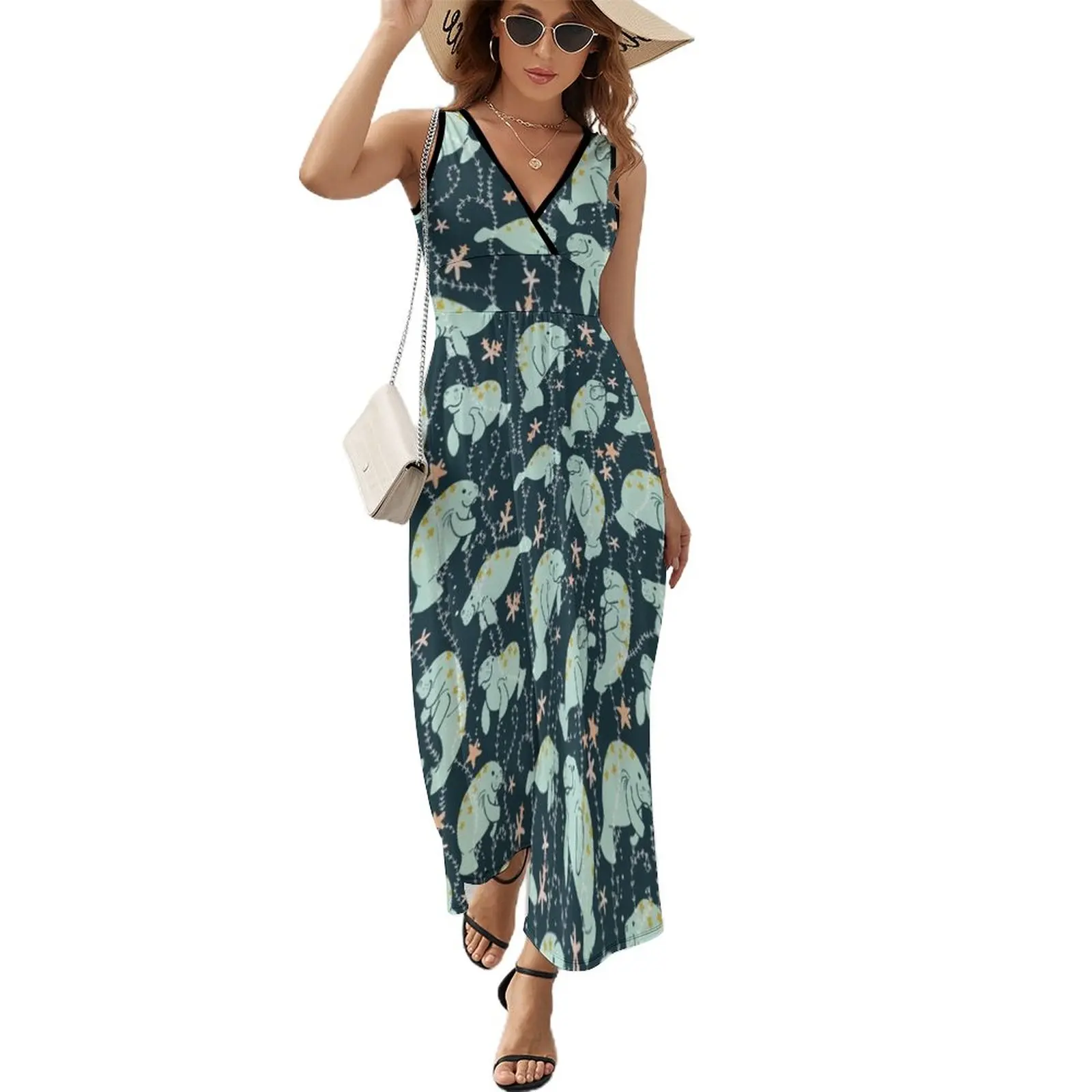 Oh the Hue-Manatee: Teal Sleeveless Dress Dress for pregnant women women's summer jumpsuit sensual sexy dress for women