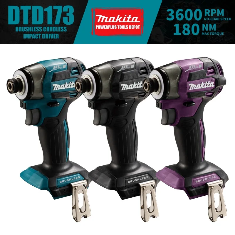 

Makita DTD173 Brushless Cordless Impact Driver 18V Power Tools 180NM