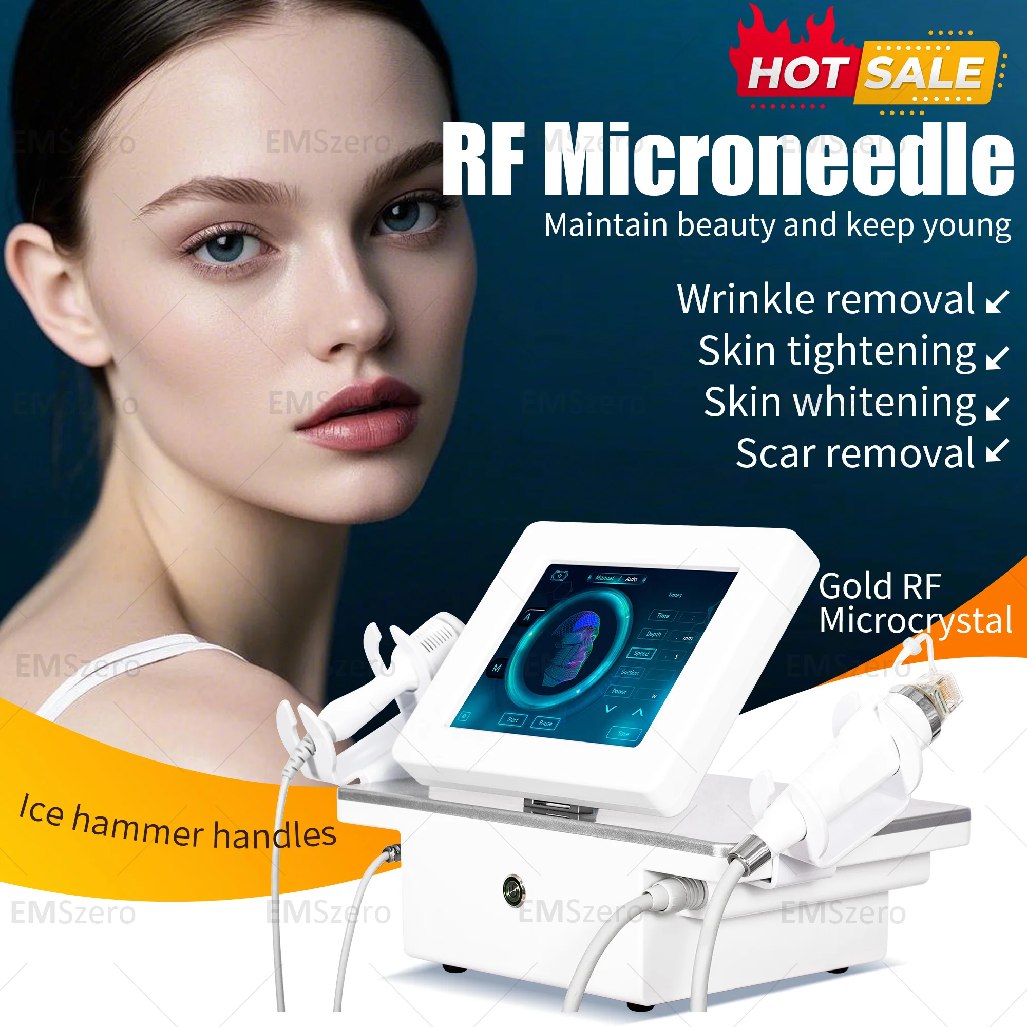 microneedle machine/Morpheus 8 treatment system 2-in-1 microneedle facial treatment/body treatment