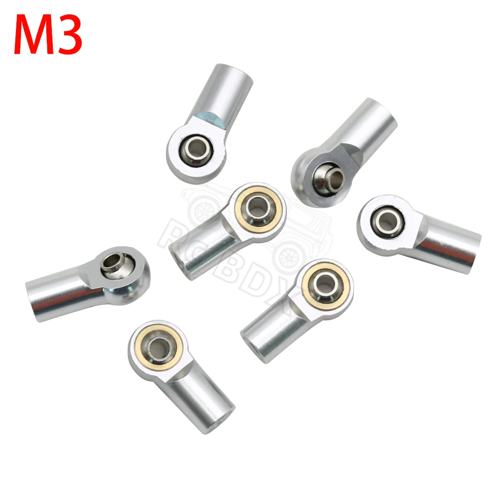 Metall M3 M4 Link Spurstangenkopf Kugelgelenk Stoßdämpfer Kugelgelenk für 1/10 RC Car Crawler AXIAL SCX10 Tamiya CC01 YK4102 – Detail 5