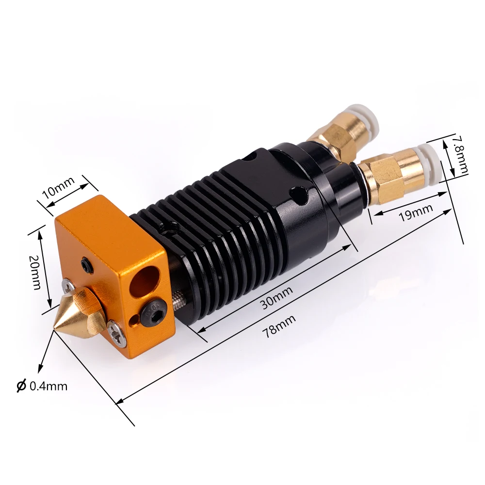 para Fora Duas Cores Cabeça de Impressão Hotend Extrusora Montada Cor Misturada J-cabeça Peças de Impressora 3d Final Quente Cr10 Ender em - Imagem 4