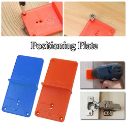 Guide de perçage de trou de charnière de poinçon de menuiserie, localisateur de trou de foret, outils à main pour portes d'armoires, modèle de bricolage outil de travail du bois 