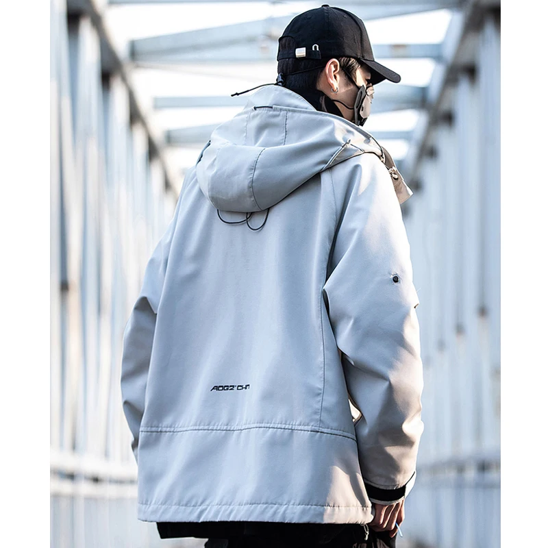 Techwear Cargo Jacket Windbreaker 2023 Spring Tactical