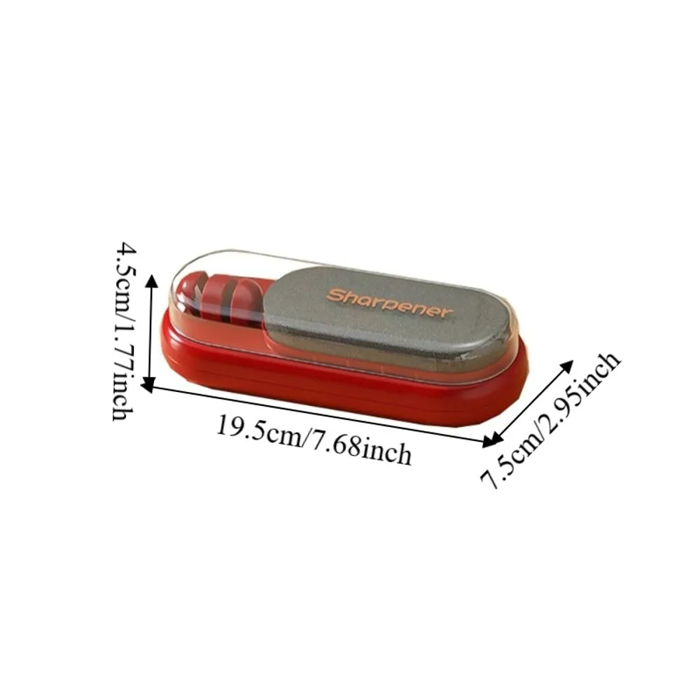 Affilatore Rapido 3 in 1 Multifunzionale con Foro per Appendere, Pietra per Affilare Coltelli da Cucina Professionale Antiscivolo - immagine 5