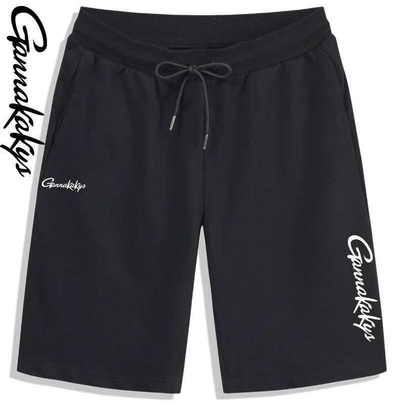 Summer Men's Fishing Pants Hiking Sports Drawstring Breathable Solid Color Shorts Fitness Breathable Running Travel Shorts