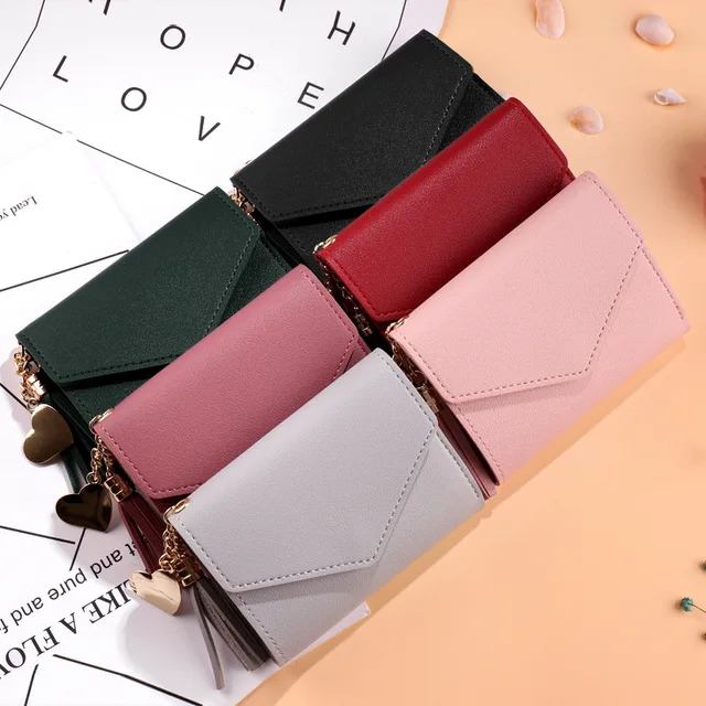 Mini Tassel Wallet Women Fashion Purse Female Short Mini Wallets Korean Students Lovely Purse Female Small Wallet for Women 5