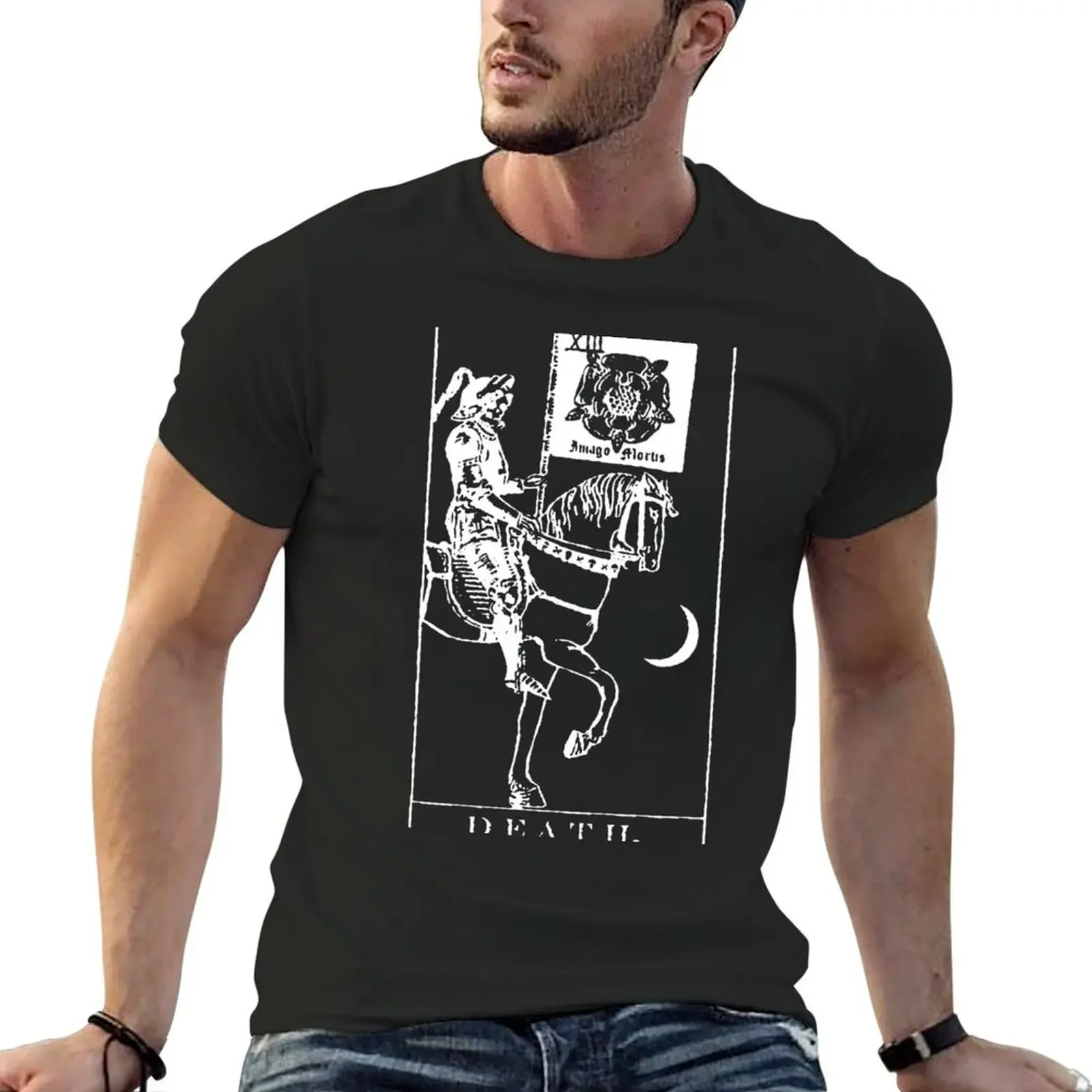 

Death Tarot XIII T-shirt plain summer clothes animal prinfor boys boys animal print t shirts men