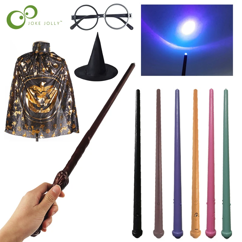 Glowing Sounding Magic Wand Cosplay Toys Children's Role-playing Stage Performance Props Wizard Cane Boy Girl Birthday Gift