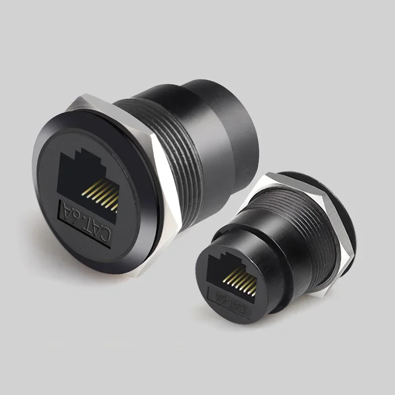 High-Speed CAT6A Ethernet RJ45 Metal Connector Socket