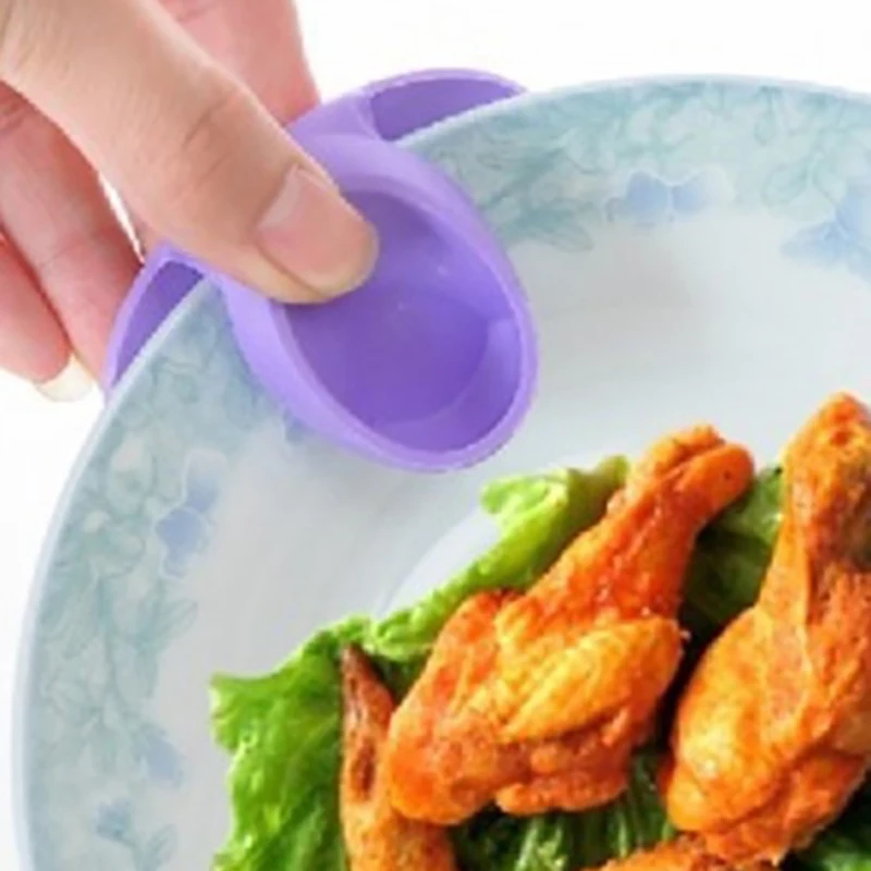 

1Pc Kitchen Dishes Silicone Oven Heat Insulated Finger Glove Creative Microwave Silicone Insulation Clip Kitchen Gadgets