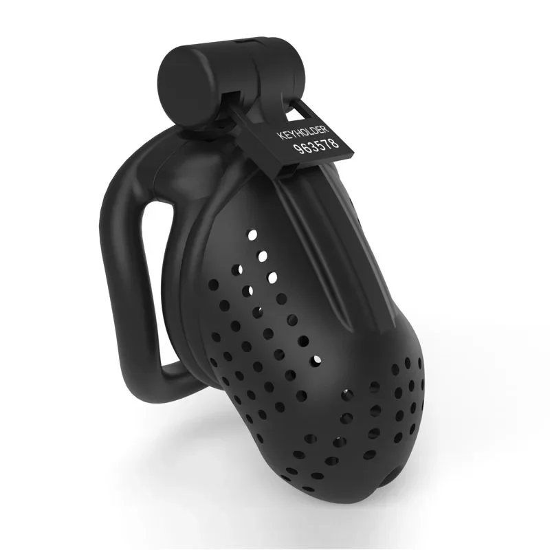Male Lightweight Chastity Cock Cage Device 4 Penis Rings Set Erotic Urethral Lock Dick Bondage Trainer Belt Sex Toys for Men 18+