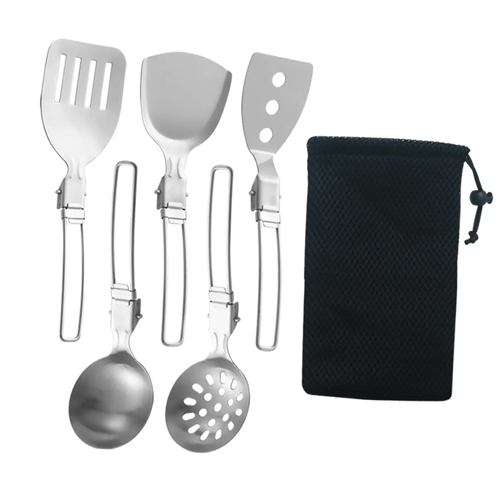 

6Pcs Camp Cooking Utensil Set Camping Kitchen Utensil Set for Camp RV Travel
