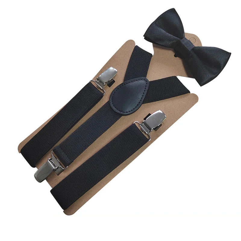 1pcs Children's Sling with bow tie Fashion Children's bow tie Boys Girls Adjustable sling Baby wedding tie accessories