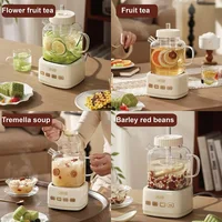 360W Mini Health Pot Portable Travel Kettle Multifunctional Tea Maker Smart Office Glass Flower Teapot Auto Keep Warm 1000ml 2