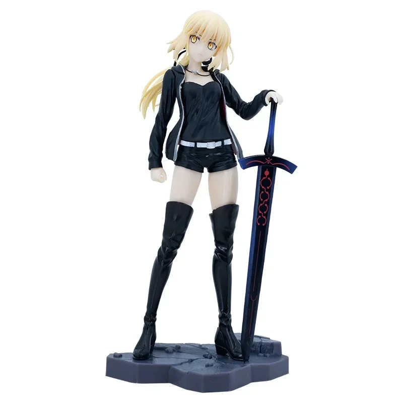 Zhongkaihua Fate Stay Night Figure Anime Statue Fgo Figure Altria Pendragon Action Figure Modello Accessori intercambiabili Ornamenti Decorazione da scrivania Regali