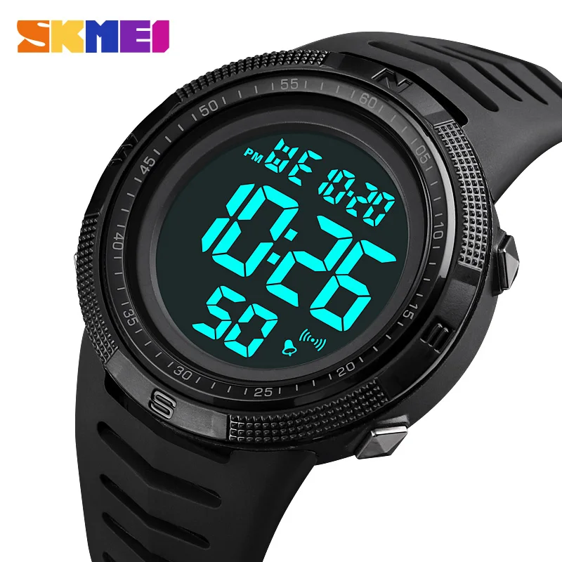 

SKMEI New Military Sport Digital Men's Watches 2Time Stopwatch Date LED Electronic Wristwatch Alarm Waterproof Clock Male Reloj