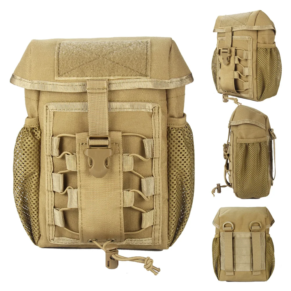 Molle Pouch EDC Bag Medical EMT Tactical Outdoor First Aid Kits Water Bottle hanging Bag Emergency Riding Camping Bag