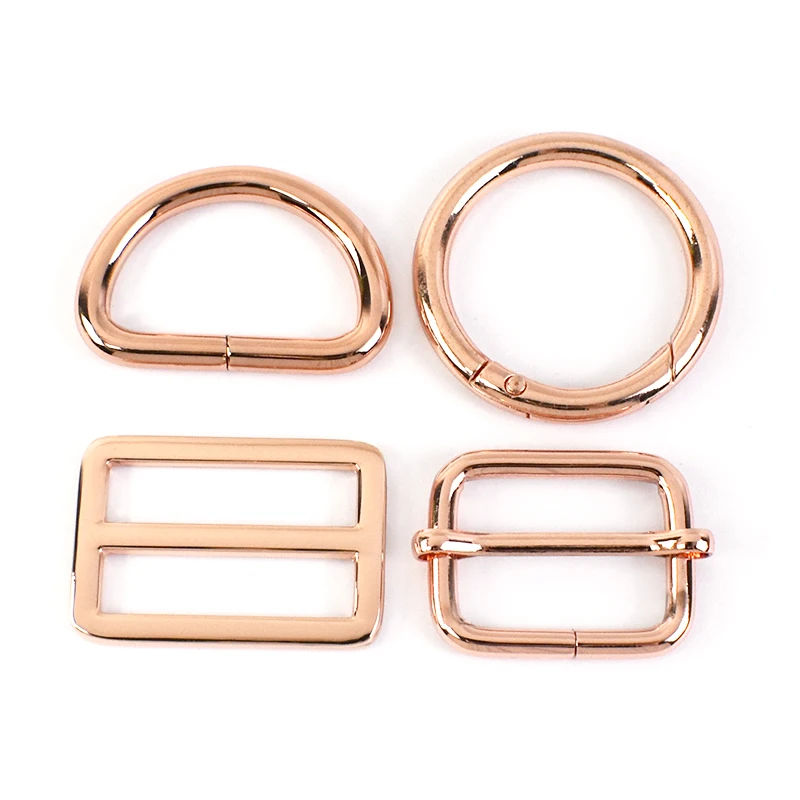 80 Pezzi Kit Moschettoni Metallici Per Borse - Anelli A D, Fibbie Scorrevoli E Triglide Per DIY - Foto 6