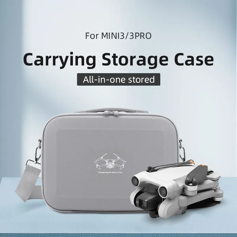 

Mini 3/Mini 3 Pro RC Case Portable PU Leather Storage Shoulder Bag for DJI Mini 3/Mini 3 Pro Drones & Remote Control Accessories