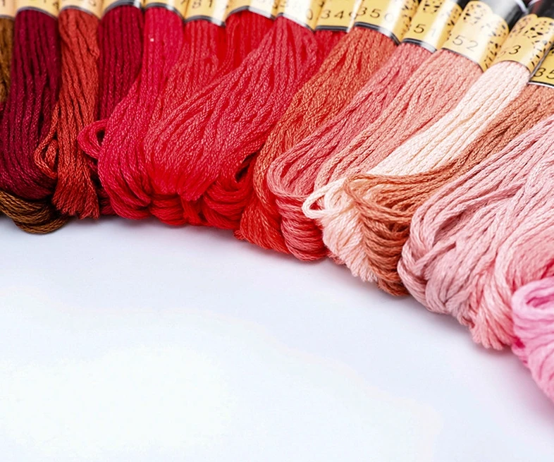 Embroidery Thread Cotton Sewing Skeins Craft Cross Stitch Floss Kit DIY Tools
