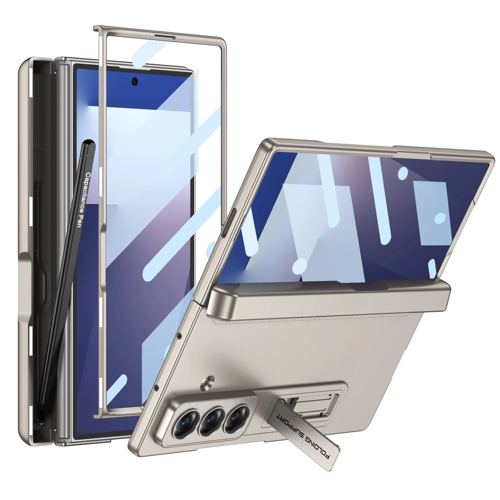 غلاف حماية متوافق مع Samsung Galaxy Z Fold7 – حامل...