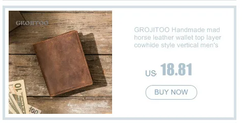 GROJITOO Crazy Horse Wallet Cowhide Leather Men Wallet Multi-card Holder Genuine Leather Wallet Large Capacity Vintage Purse Men GROJITOO Crazy Horse Wallet Cowhide Leather Men Wallet Multi-card Holder Genuine Leather Wallet Large Capacity Vintage Purse Men
