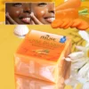 AILKE Organic Brightening Soap, with Carrot, Vitamin C&E, Cleaning, Moisturizing, Smooth and Soft Skin, for Face and Body Use 2
